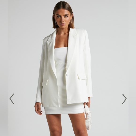 ShowPo Sharmiel Removable Straps Mini Dress in Ivory - Picture 5 of 10